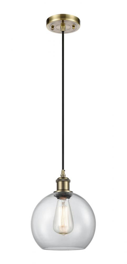 Athens - 1 Light - 8 inch - - Cord hung - Mini Pendant