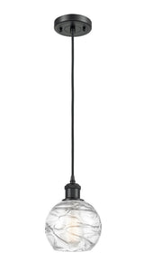 Down Mini Pendant from the Athens Deco Swirl Collection