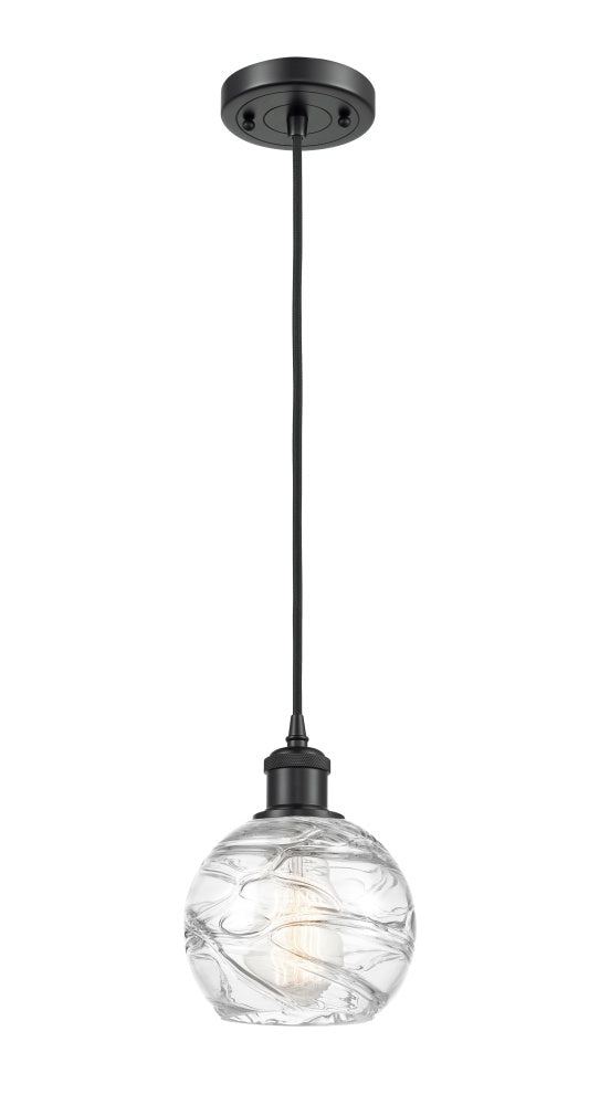 Down Mini Pendant from the Athens Deco Swirl Collection