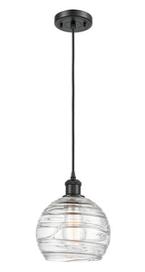 Down Mini Pendant from the Athens Deco Swirl Collection