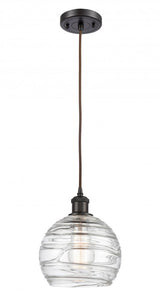 Down Mini Pendant from the Athens Deco Swirl Collection