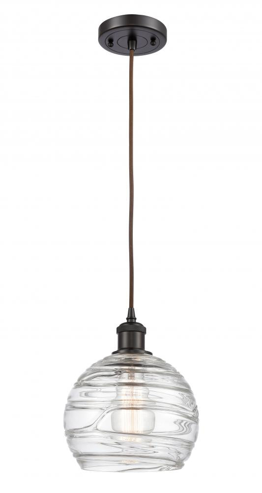 Down Mini Pendant from the Athens Deco Swirl Collection