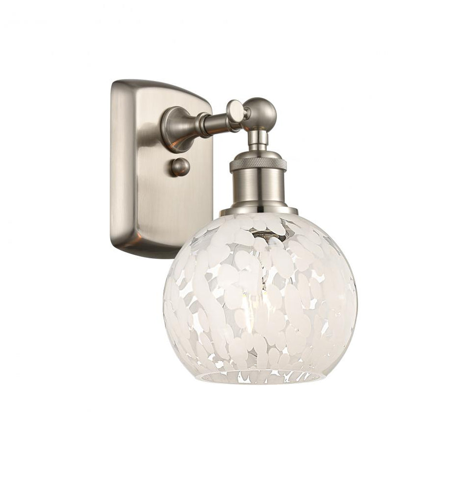 White Mouchette - 1 Light - 6 inch - - Sconce
