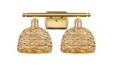 Transitional Vanity Light from the Hadley Collection
