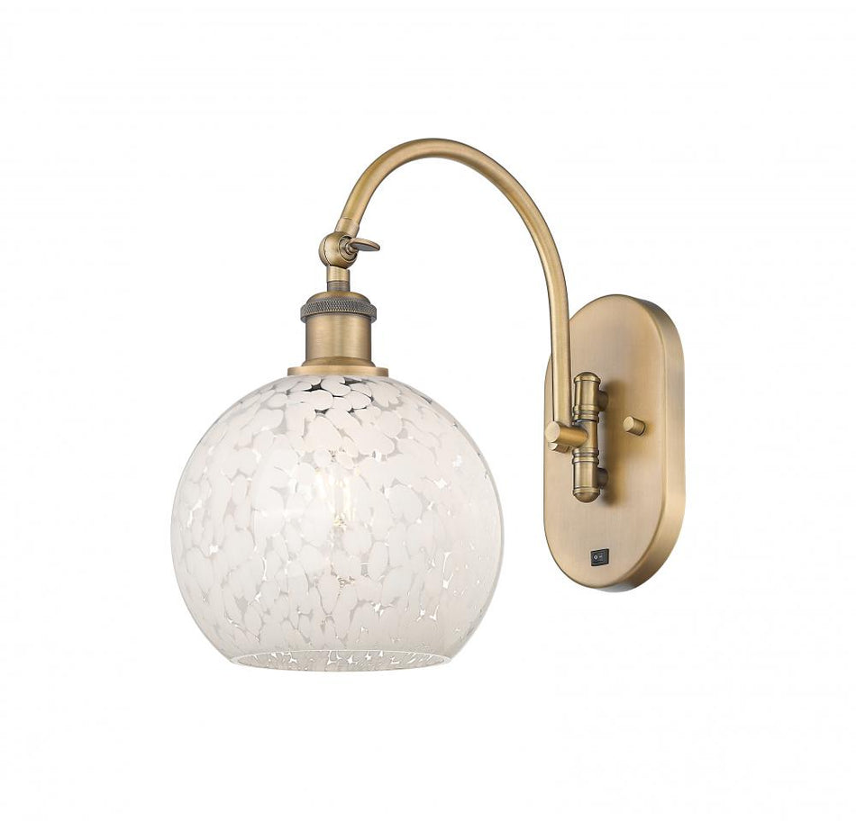 Country/Rustic Wall Sconce from the Woven Rattan Collection