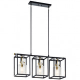 Industrial 3 Light Chandelier from the Kitner Collection