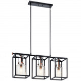 Industrial 3 Light Chandelier from the Kitner Collection