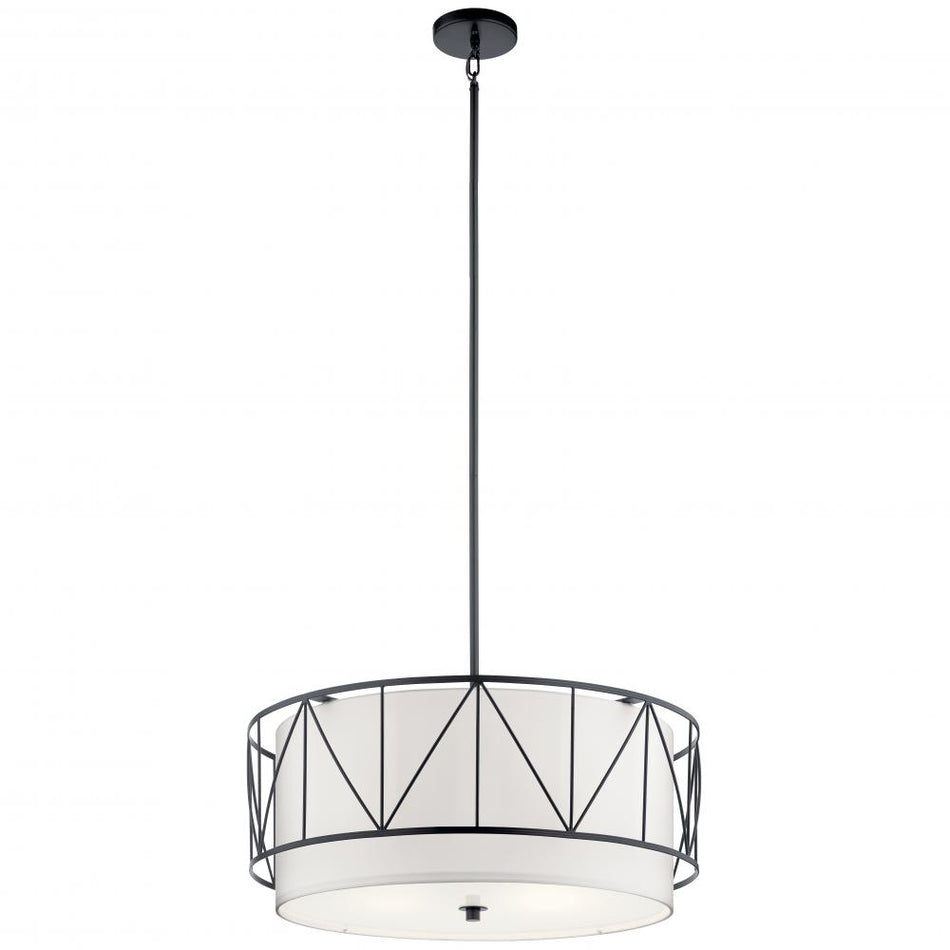Art Deco Drum Shade Pendant from the Birkleigh Collection