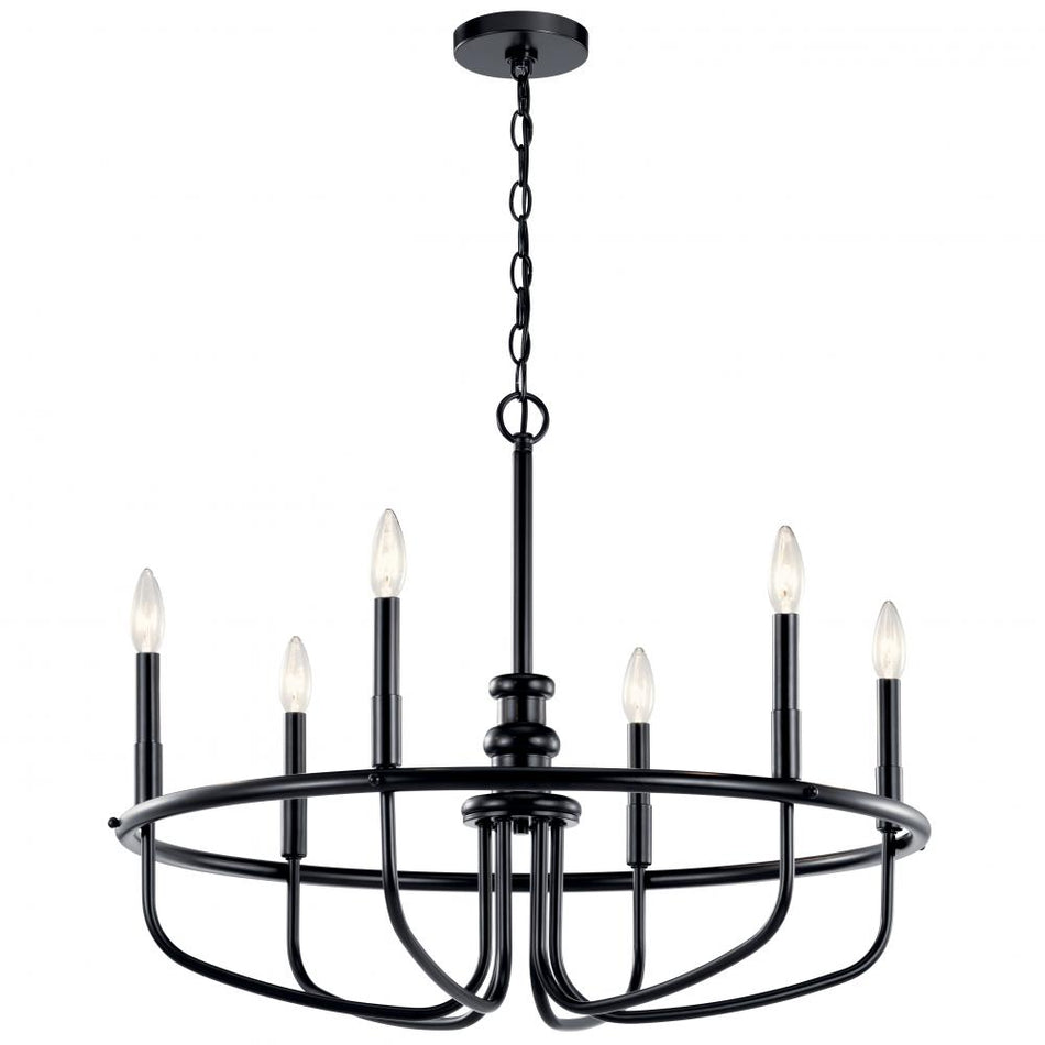 Traditional 6 Light Chandelier from the Capitol Hill Collection