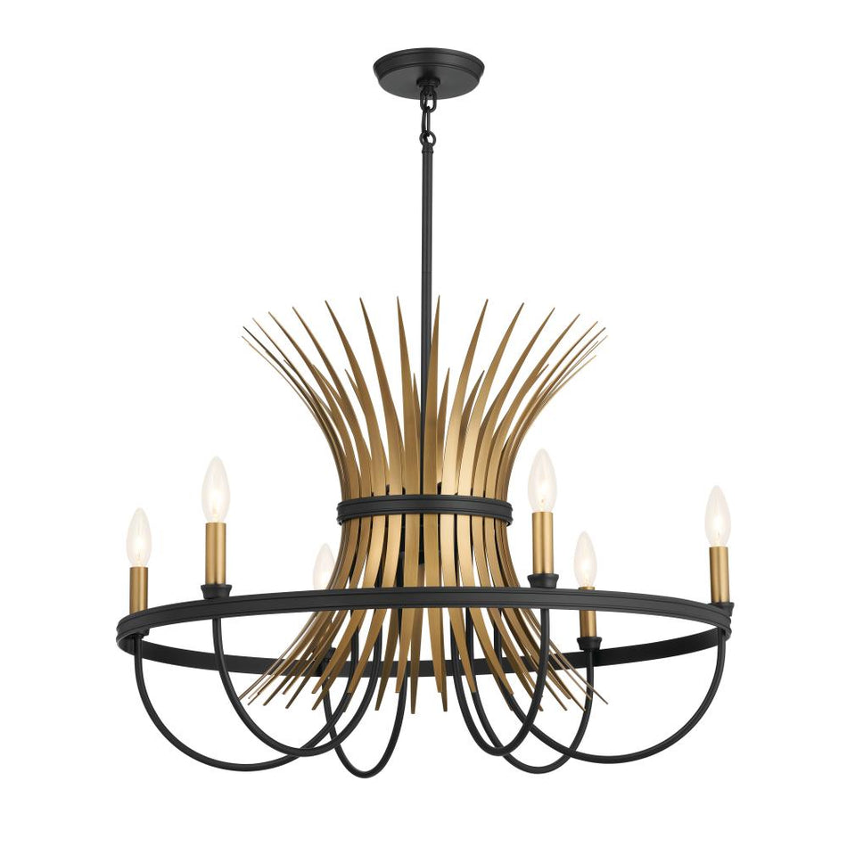 6 Light Chandelier from the Baile Collection