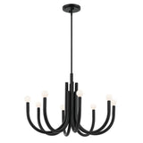 Contemporary 8 Light Chandelier from the Odensa Collection