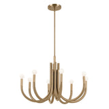 Contemporary 8 Light Chandelier from the Odensa Collection