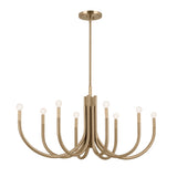 Contemporary 8 Light Chandelier from the Odensa Collection
