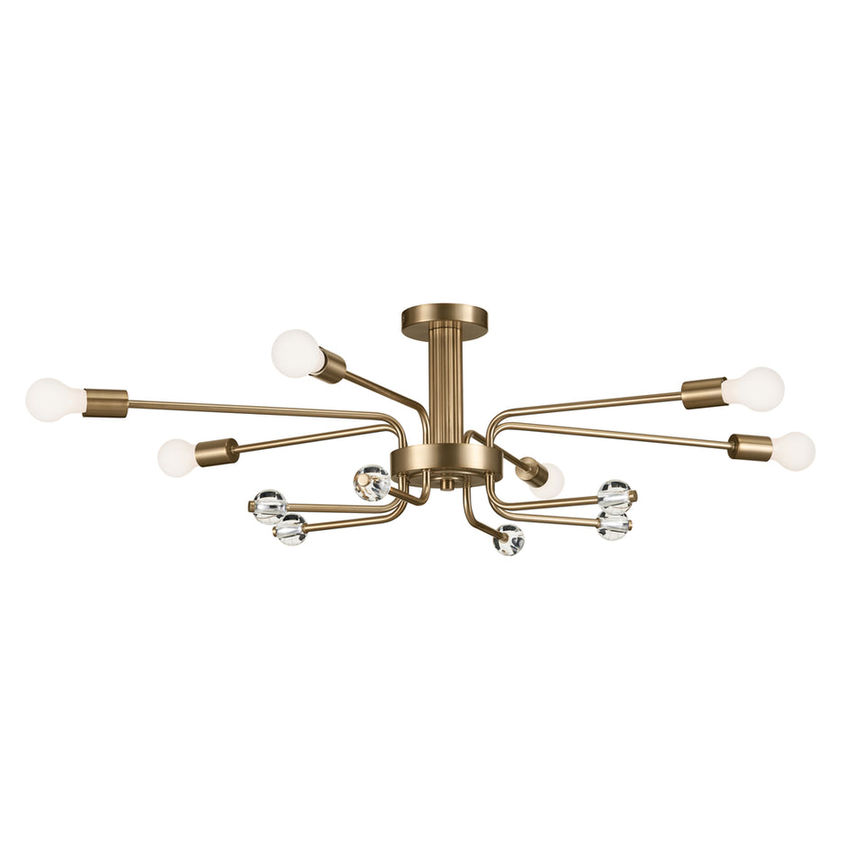 Art Deco Semi-Flush Mount from the Ocala Collection