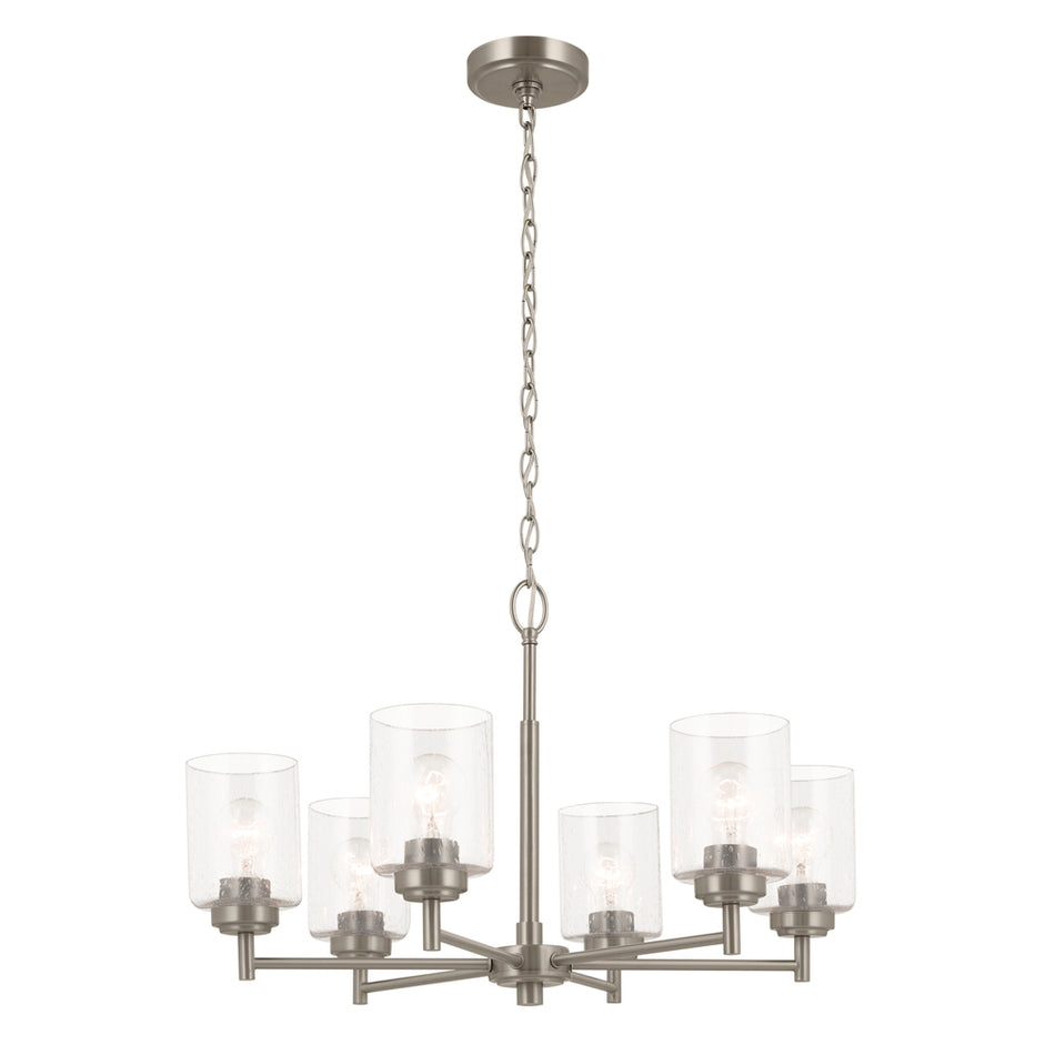 Industrial 9 Light Chandelier from the Winslow Collection