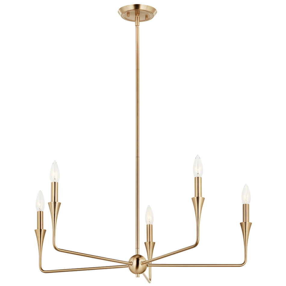 Contemporary 8 Light Chandelier from the Alvaro Collection