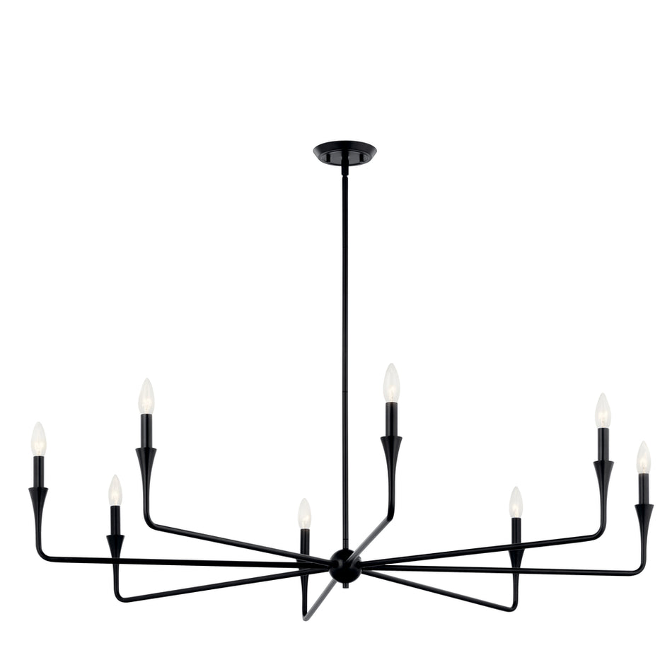 Contemporary 8 Light Chandelier from the Alvaro Collection