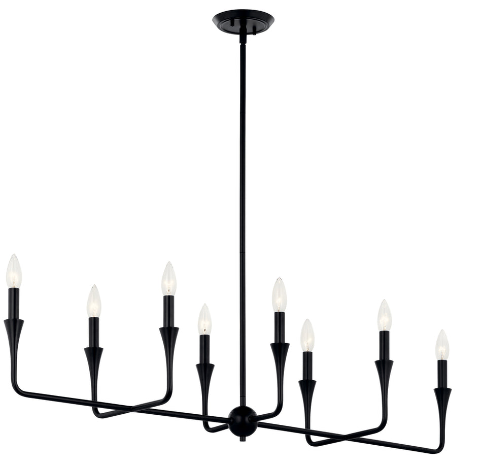 Contemporary 8 Light Chandelier from the Alvaro Collection