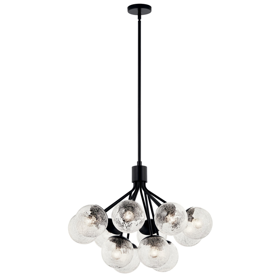 Contemporary 12 Light Chandelier from the Silvarious Collection