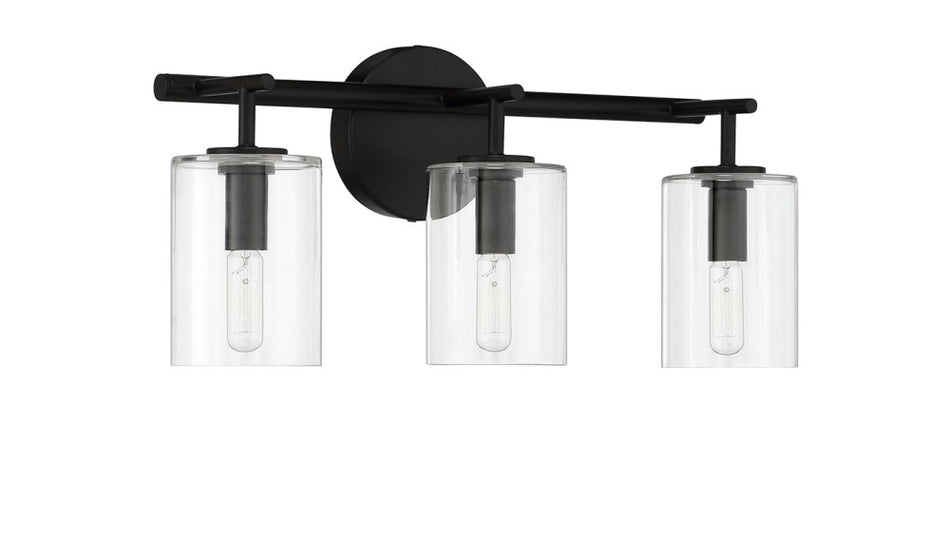 Transitional Vanity Light from the Hailie Collection