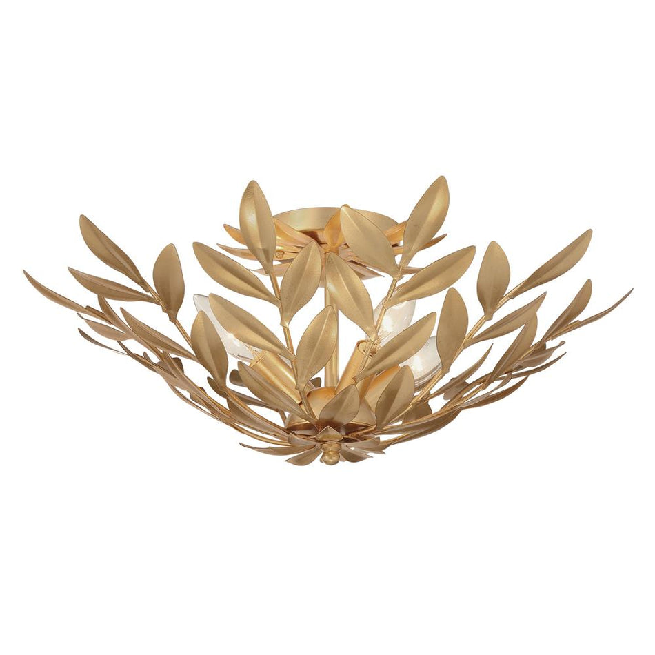 Traditional Semi-Flush Mount from the Broche Collection