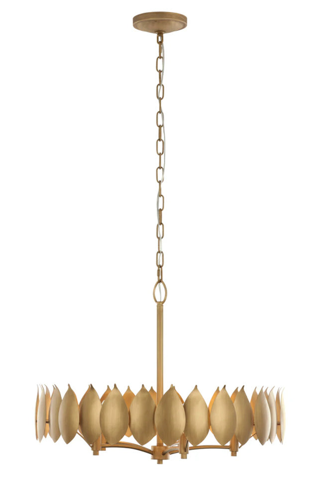 5 Light Pendant from the Petal Reign Collection