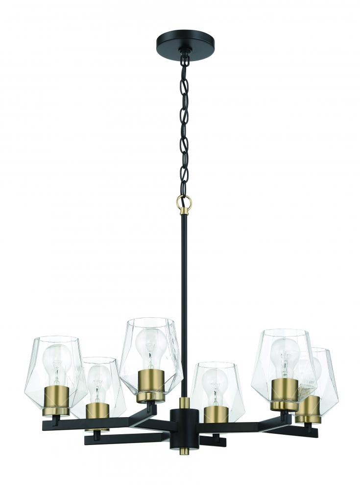 Traditional 6 Light Chandelier from the Avante Grand Collection