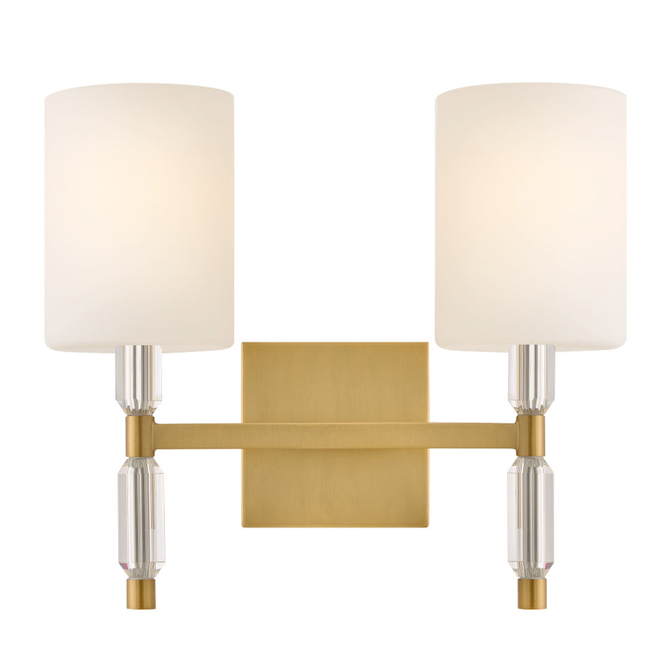 Transitional Vanity Light from the Anika Collection