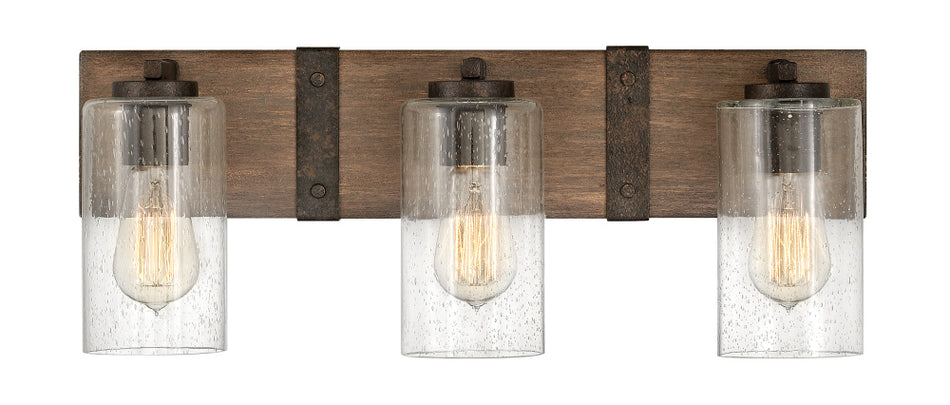 Transitional Vanity Light from the Sawyer Collection