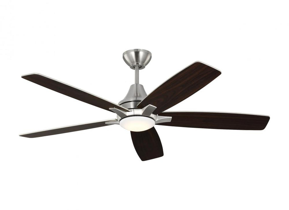 Lowden 52" Dimmable Indoor/Outdoor Integrated LED Ceiling Fan with Light Kit, Remo