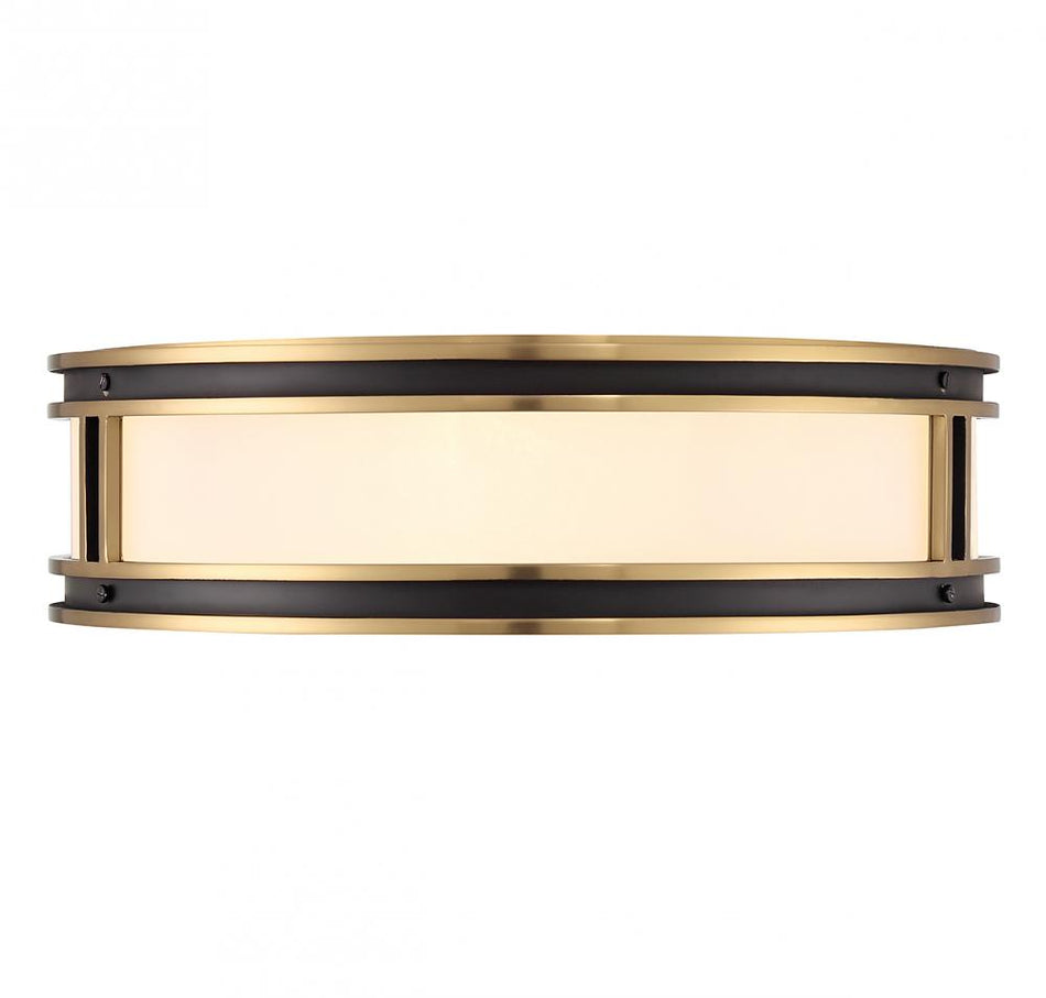 Modern Drum Shade Flush Mount from the Alberti Collection