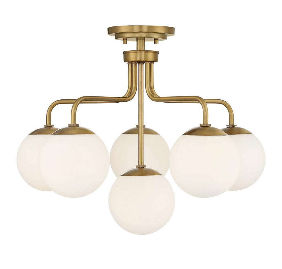 Mid-Century Modern Semi-Flush Mount from the Marco Collection