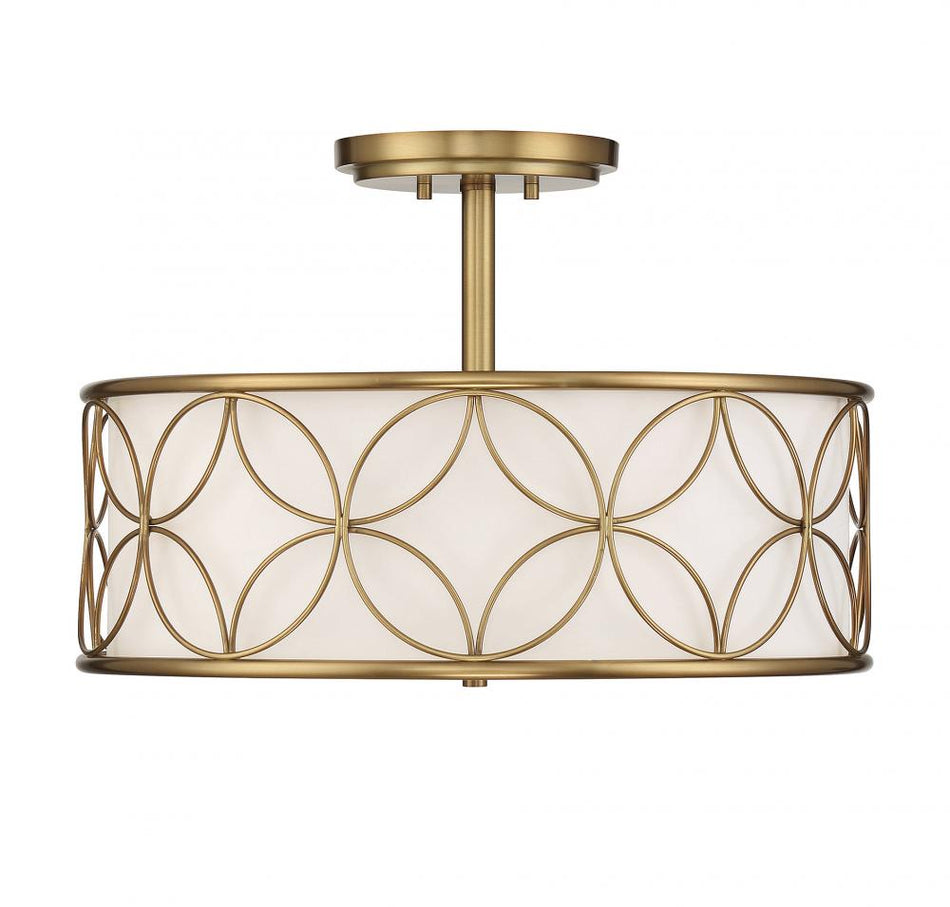 Contemporary Semi-Flush Mount from the Reid Collection