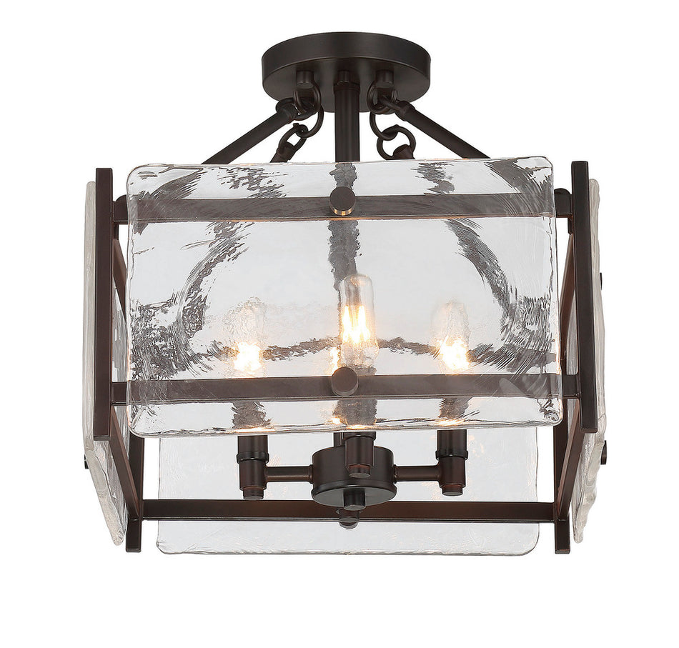 Traditional Semi-Flush Mount from the Glenwood Collection