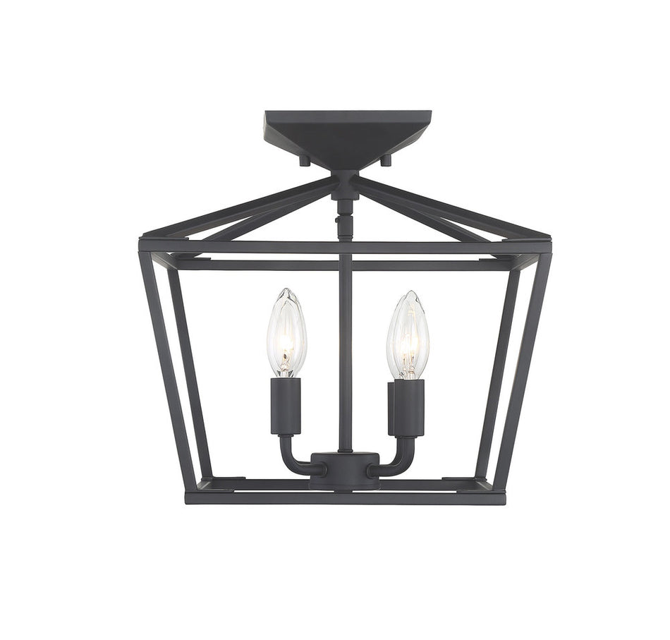 Traditional Pillar Candle Semi-Flush Mount from the Townsend Collection