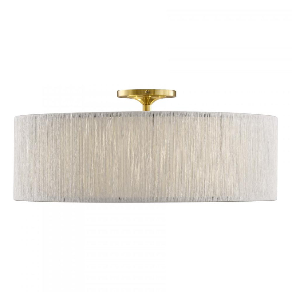 Drum Shade Flush Mount from the Maynard Collection