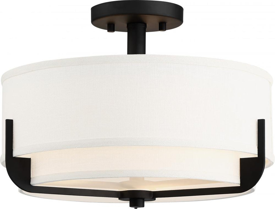 Contemporary Semi-Flush Mount from the Frankie Collection
