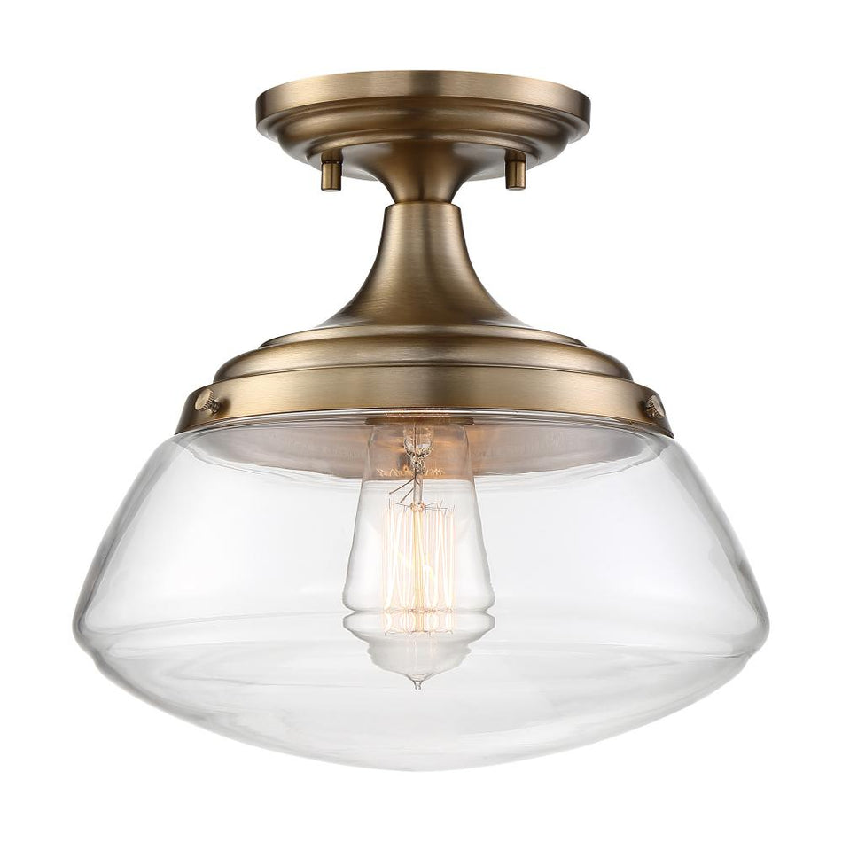 Traditional Semi-Flush Mount from the Kew Collection