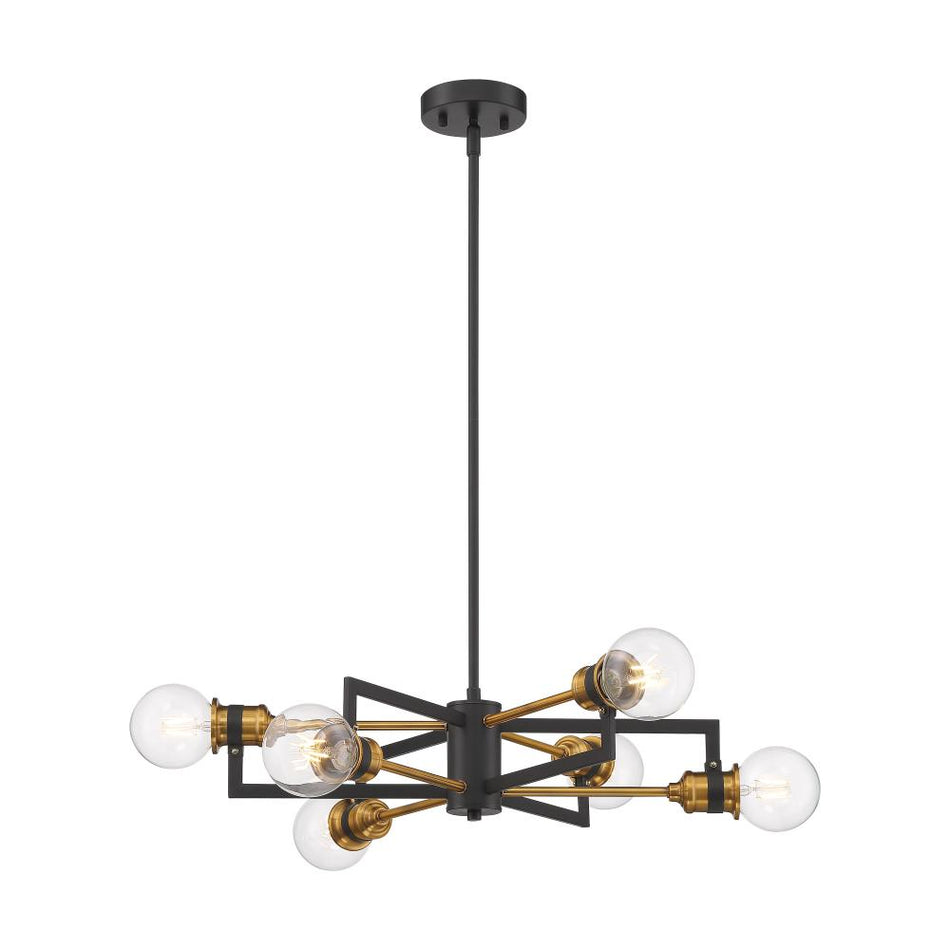 Contemporary 6 Light Chandelier from the Intention Collection