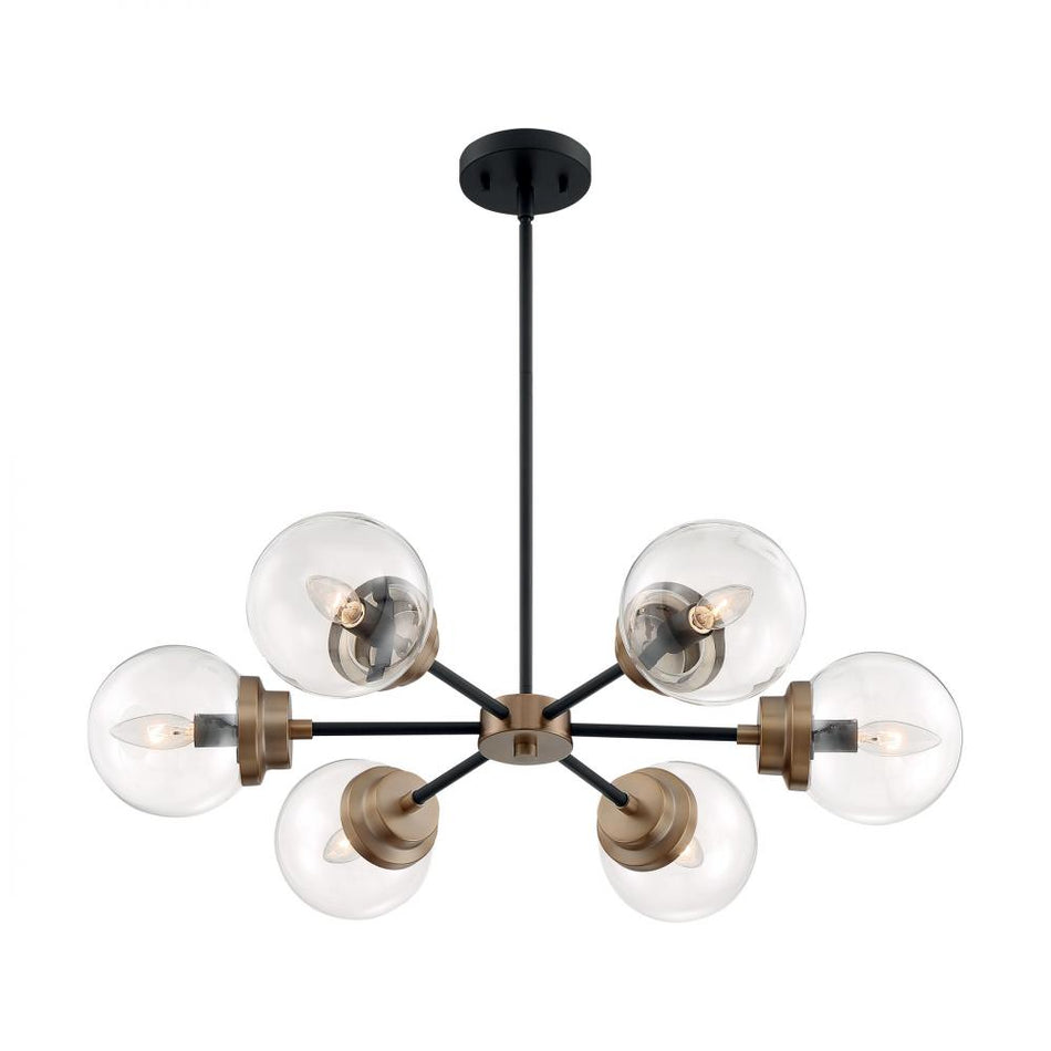 Industrial 6 Light Chandelier from the Axis Collection