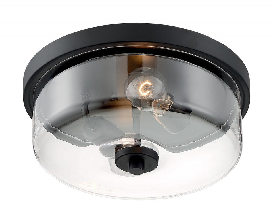 Contemporary Drum Shade Flush Mount from the Sommerset Collection