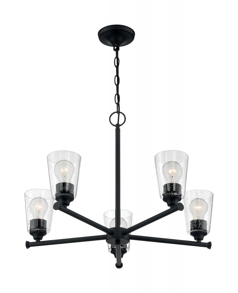 Traditional 5 Light Chandelier from the Bransel Collection