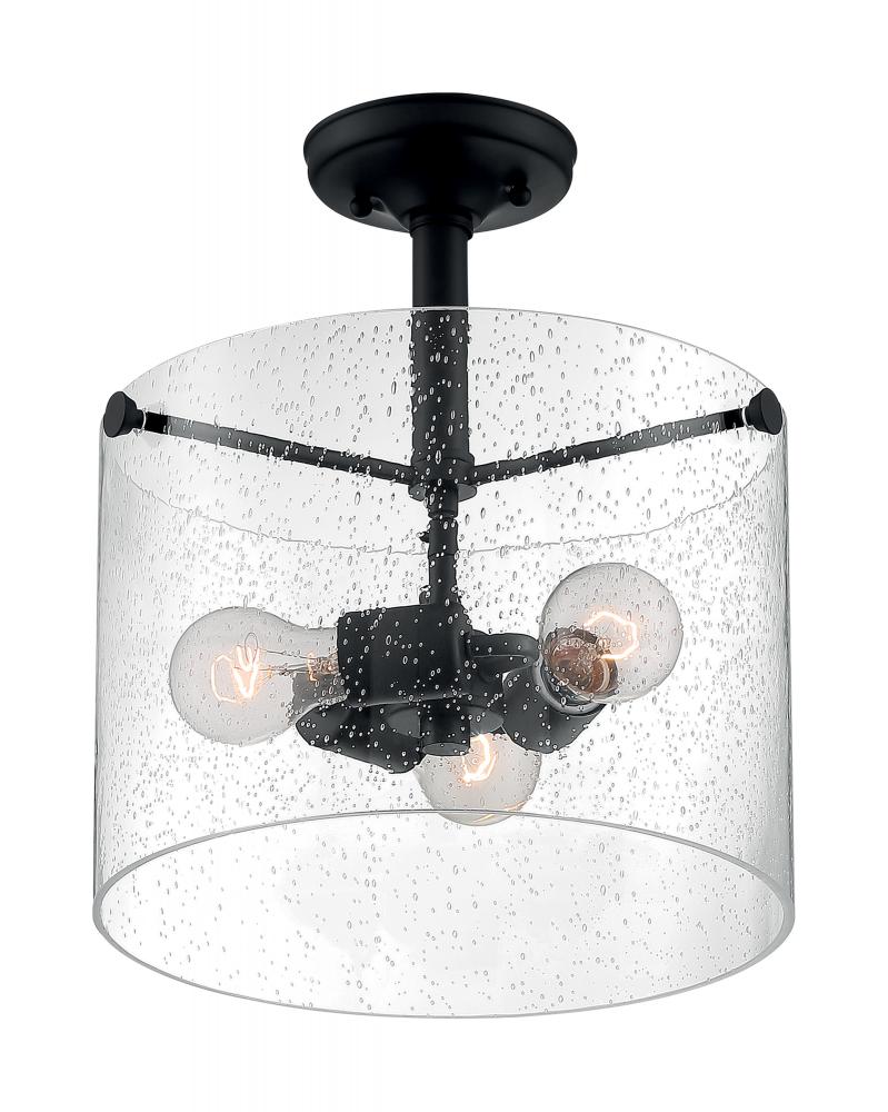 Traditional Semi-Flush Mount from the Bransel Collection