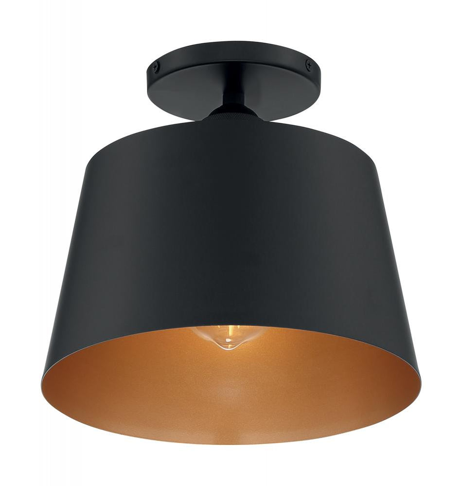 Traditional Drum Shade Semi-Flush Mount from the Motif Collection