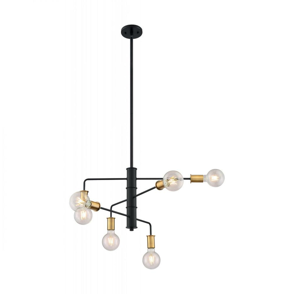 Industrial 6 Light Chandelier from the Ryder Collection