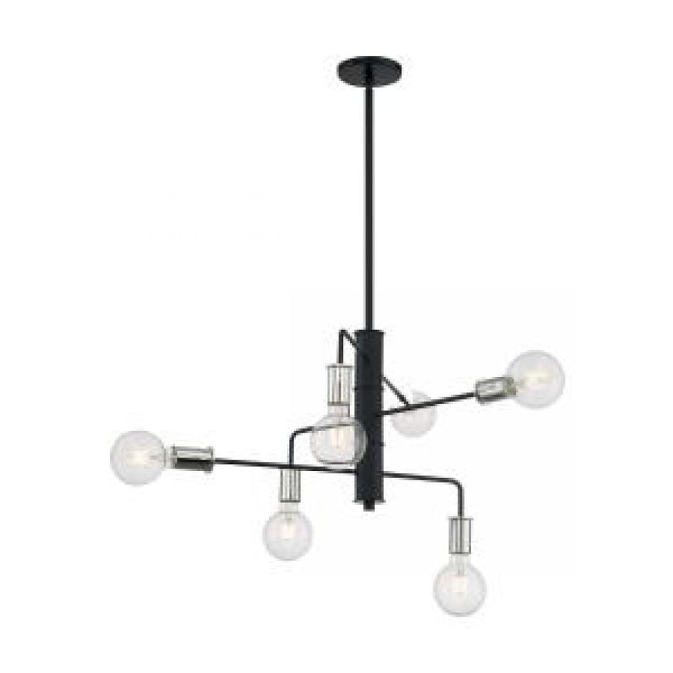 Industrial 6 Light Chandelier from the Ryder Collection