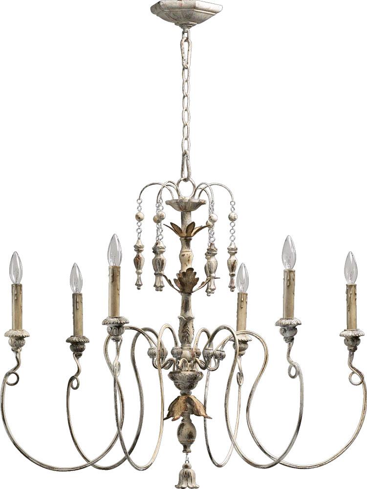 Traditional 6 Light Chandelier from the Salento Collection