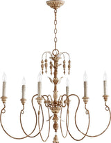 Traditional 6 Light Chandelier from the Salento Collection