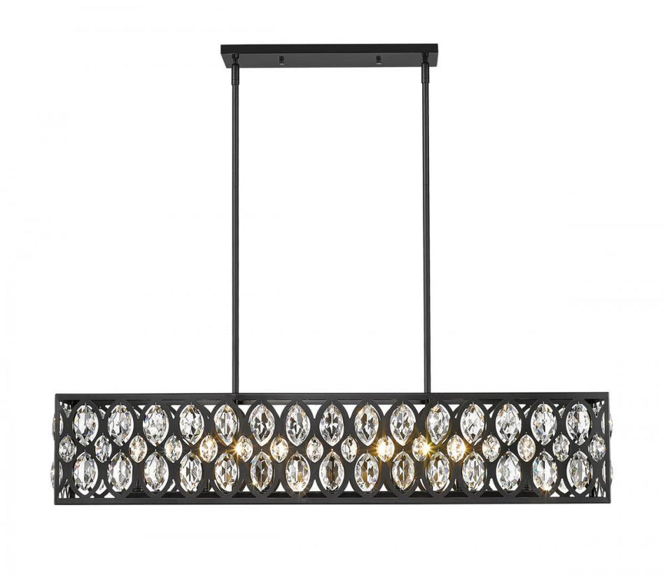 Contemporary 7 Light Chandelier from the Dealey Collection