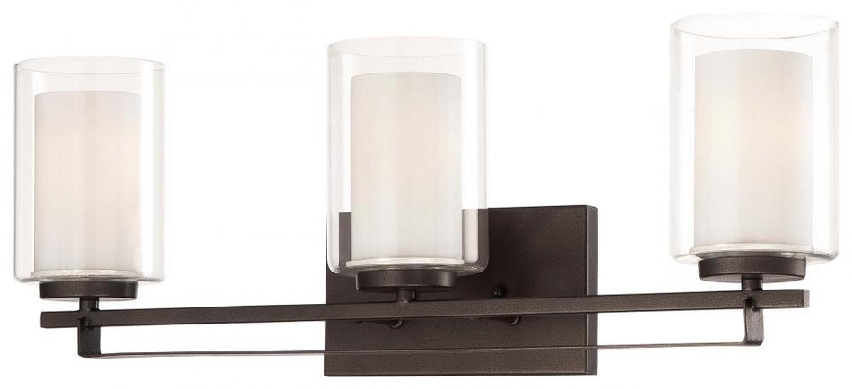 Transitional Vanity Light from the Parsons Studio Collection